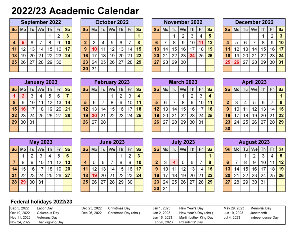 Miami University Calendar 2022