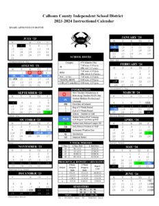Calhoun County School Holidays 2024